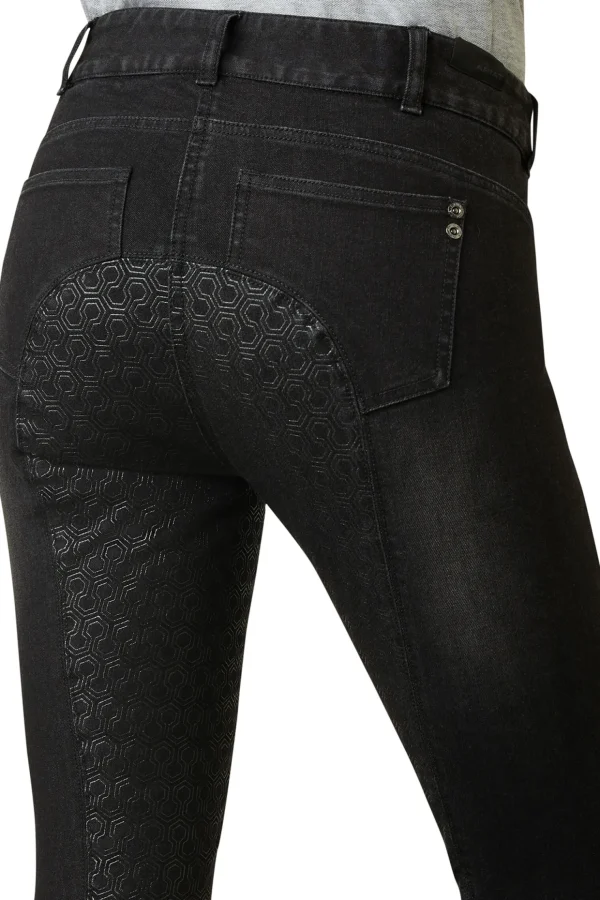 ariat Halo B Ridebukser med full grep i dongeri for kvinner* Helforsterkede Ridebukser