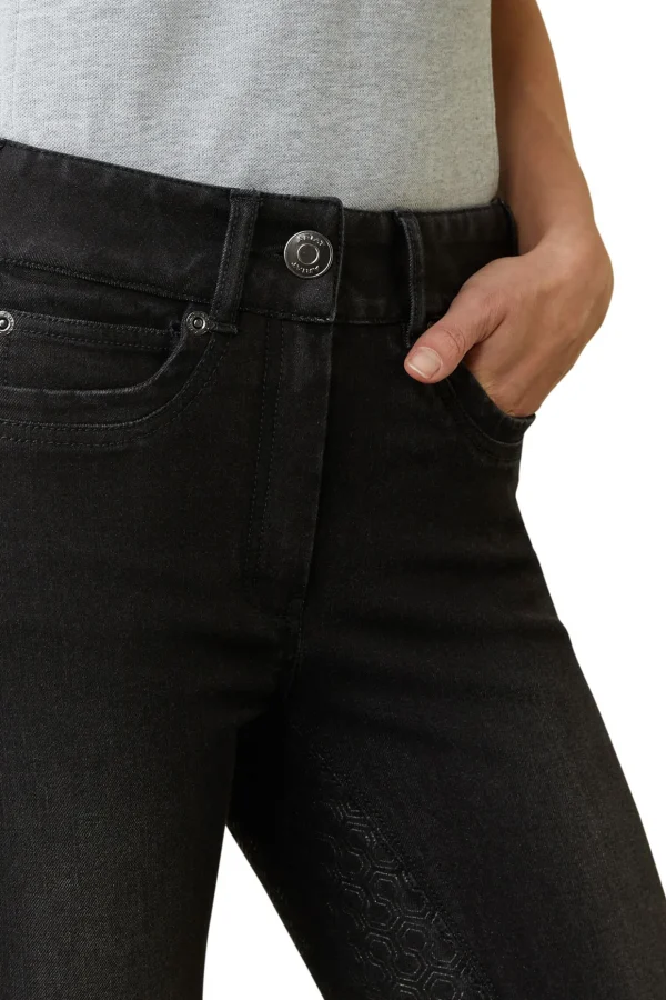 ariat Halo B Ridebukser med full grep i dongeri for kvinner* Helforsterkede Ridebukser