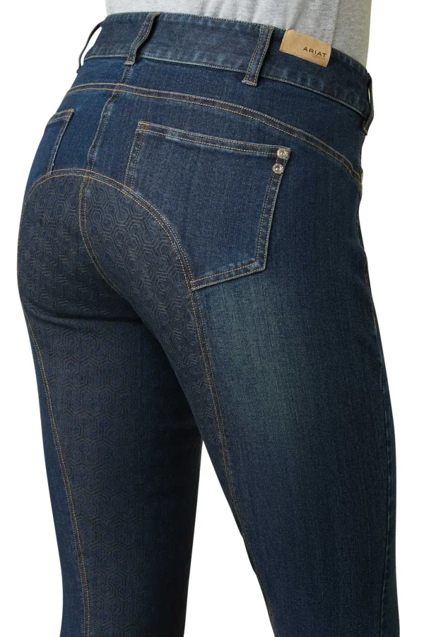 ariat Halo Denim dames helforsterkede ridebukser* Ridetights
