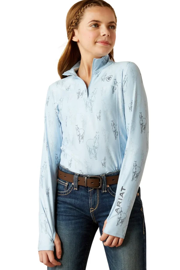 ariat Lowell 3.0 Kid´s 1/4 Zip Baselayer Shirt* Young Rider Tops & Shirts