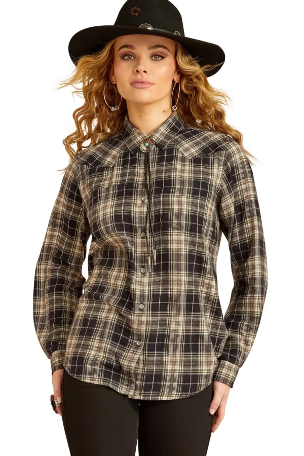 ariat Real Billie Jean Langermet skjorte for kvinner* Skjorter Og Topper