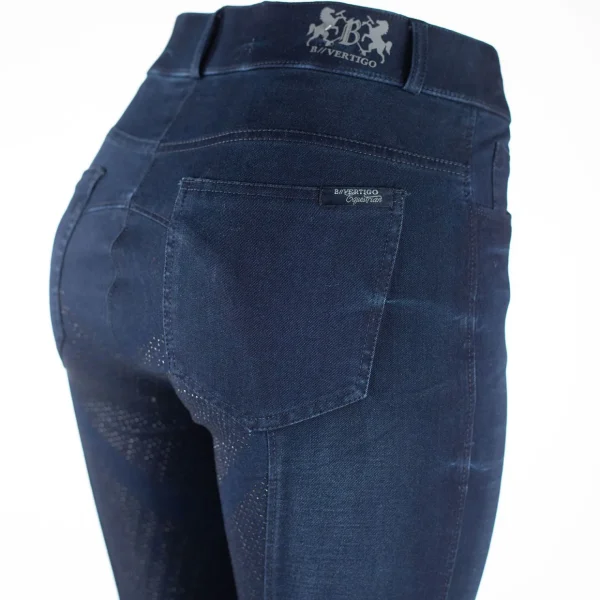 bvertigo B Vertigo Elle denim ridebukse, helforsterket med silikon, dame* Helforsterkede Ridebukser