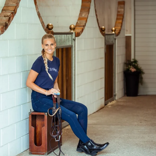 bvertigo B Vertigo Elle denim ridebukse, helforsterket med silikon, dame* Helforsterkede Ridebukser