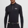 boss Elton Signature Stripe Trenings-poloskjorte for menn* Rideskjorter