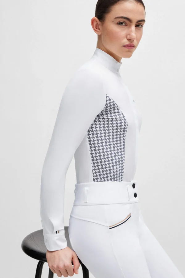 boss Emma showbluse Houndstooth* Stevne | Skjorter Og Topper