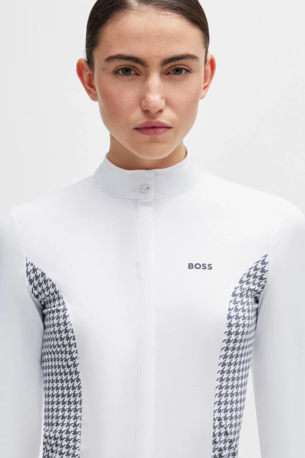 boss Emma showbluse Houndstooth* Stevne | Skjorter Og Topper