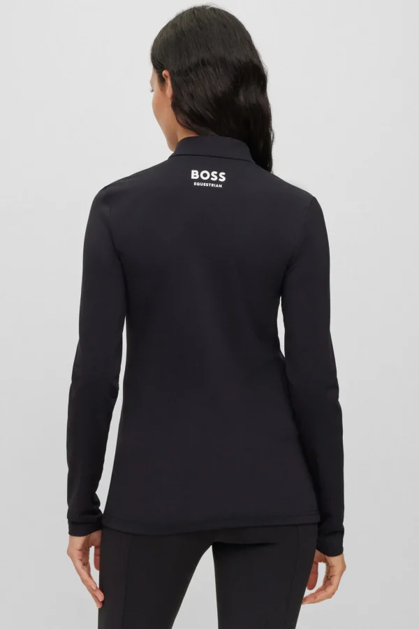 boss Lia Signature Stripe treningsskjorte for kvinner* Skjorter Og Topper