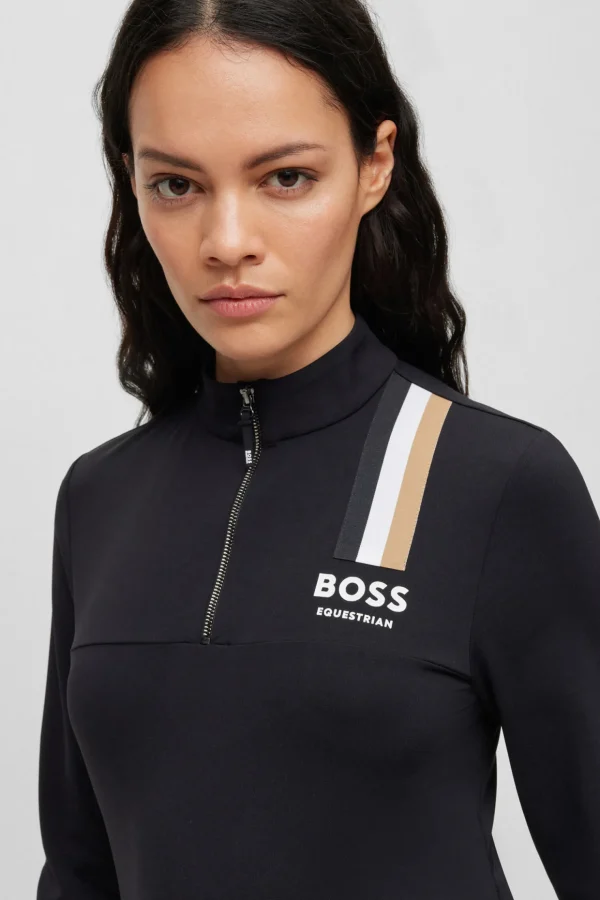 boss Lia Signature Stripe treningsskjorte for kvinner* Skjorter Og Topper