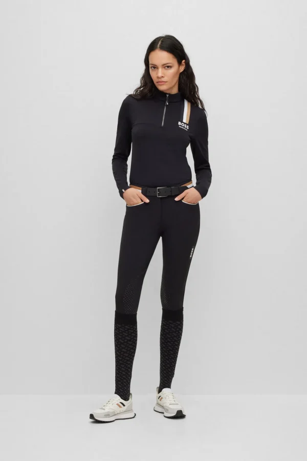 boss Lia Signature Stripe treningsskjorte for kvinner* Skjorter Og Topper