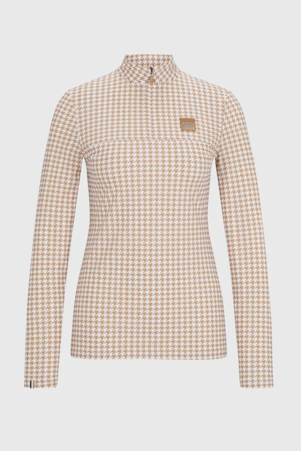 boss Rachel treningsskjorte Houndstooth* Skjorter Og Topper