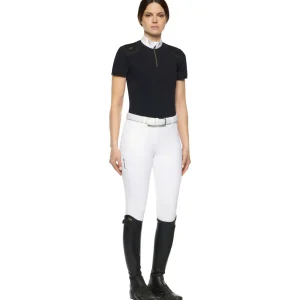 cavalleriatoscana Cavalleria Toscana R-Evo Epaulet Shortsleeve Zip Polo* Skjorter Og Topper | Stevne