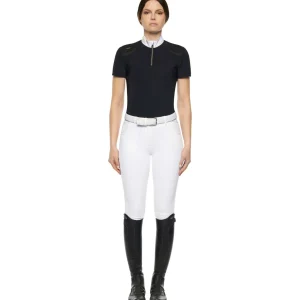 cavalleriatoscana Cavalleria Toscana R-Evo Epaulet Shortsleeve Zip Polo* Skjorter Og Topper | Stevne