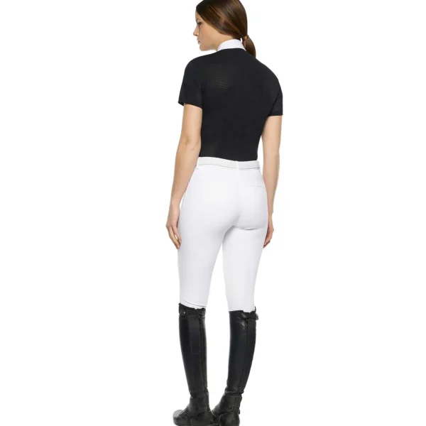 cavalleriatoscana Cavalleria Toscana R-Evo Epaulet Shortsleeve Zip Polo* Skjorter Og Topper | Stevne