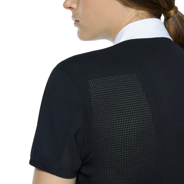 cavalleriatoscana Cavalleria Toscana R-Evo Epaulet Shortsleeve Zip Polo* Skjorter Og Topper | Stevne
