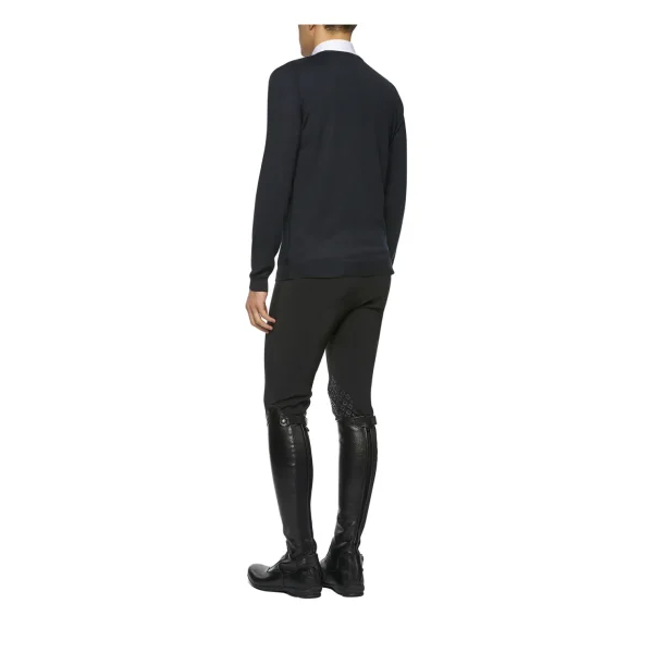 cavalleriatoscana Cavalleria Toscana ullstrikket genser med V-hals, herre* Gensere & Fleece