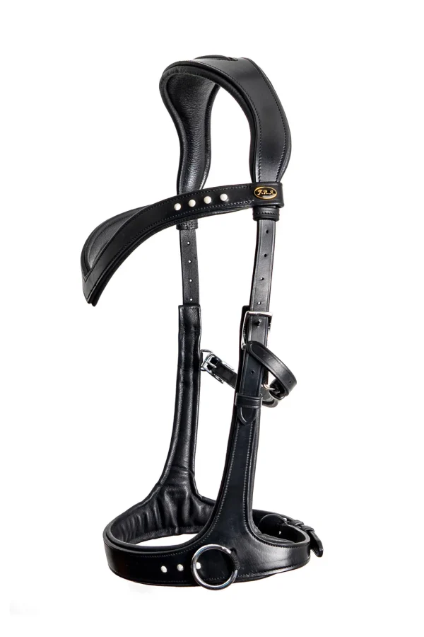 fra F.R.A. Freedom Riding Articles Glory sidepull med tøyler (system 3), svart* Hodelag & Nesereimer