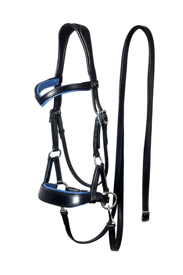 fra F.R.A. Freedom Riding Articles Aruba bittløst hodelag med tøyler (system 3)* Hodelag & Nesereimer