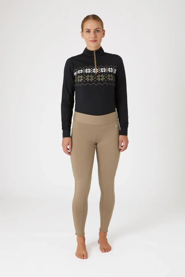 horze Active helforsterkede ridetights til vinteren med fullgrip og telefonlomme* Ridetights
