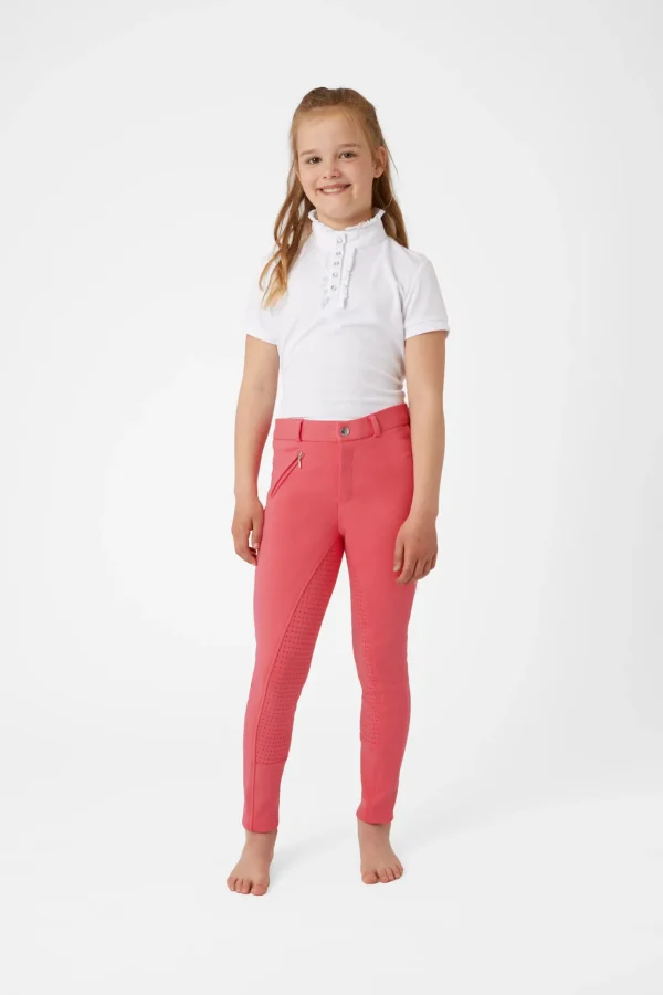horze Active helforsterket ridebukse med silikon, barn* Ridebukser