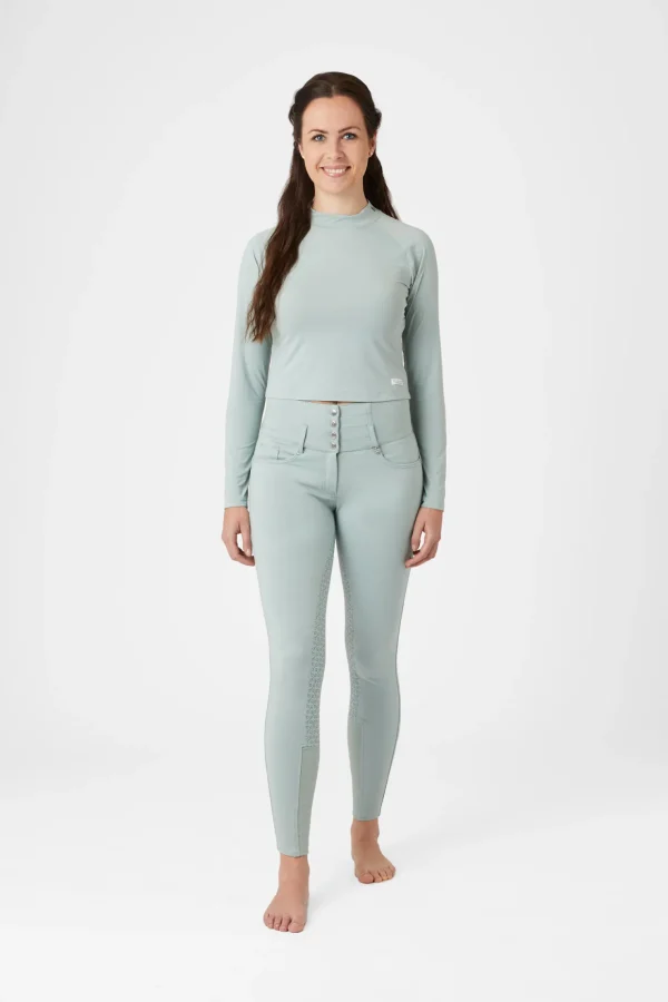 horze Gabriela crop top med UV-beskyttelse, dame* Skjorter Og Topper