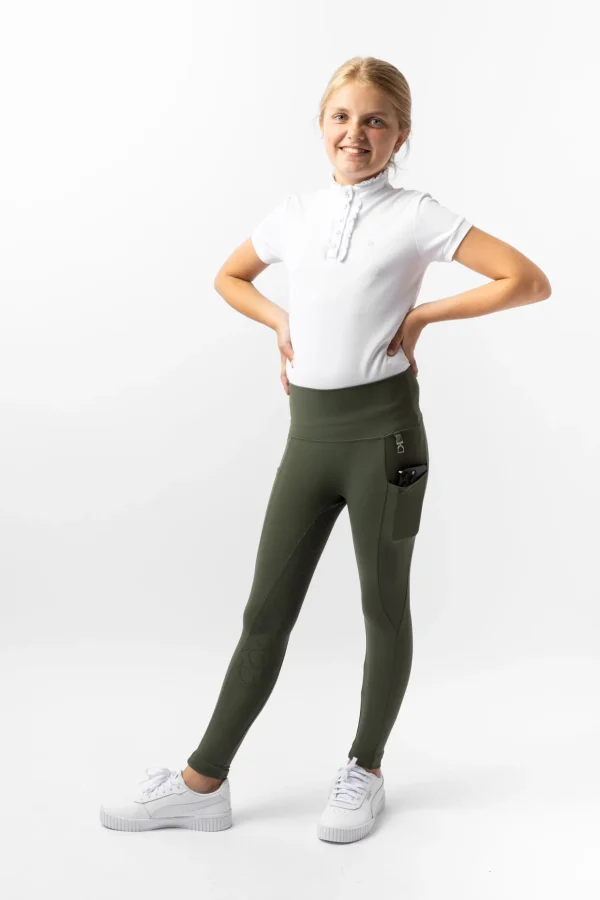 horze Gillian kompressjonstights, helforsterket, barn* Ridetights