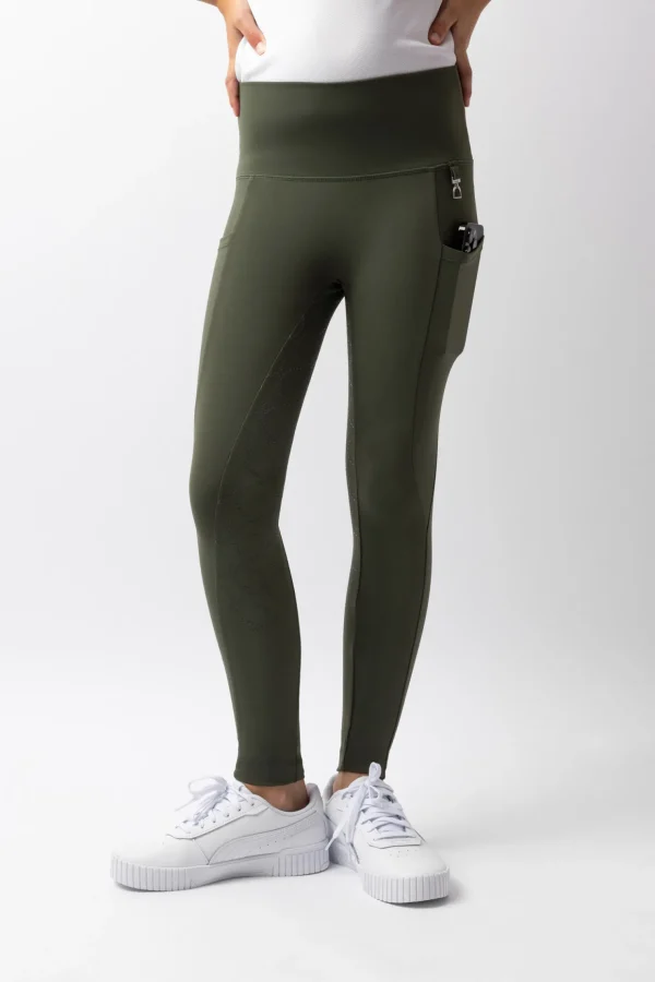 horze Gillian kompressjonstights, helforsterket, barn* Ridetights