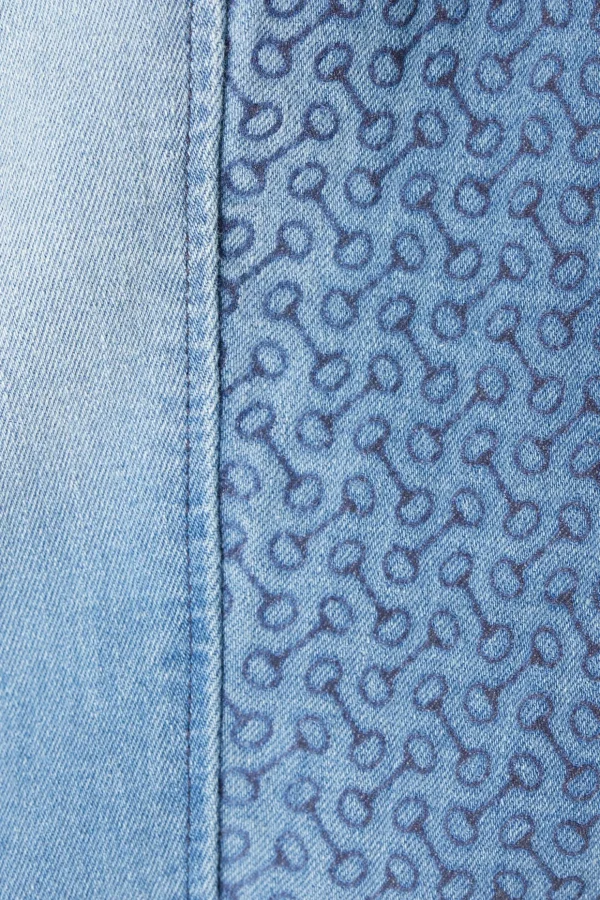 horze Kaia denim-ridebukser, høyt liv og helforsterket med silikon, dame* Helforsterkede Ridebukser