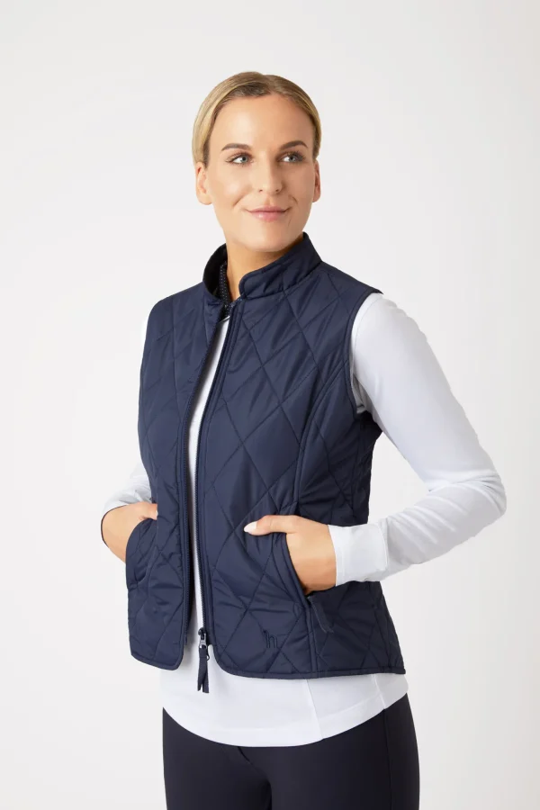 horze klassisk vattert vest til damer* Jakker Og Frakker