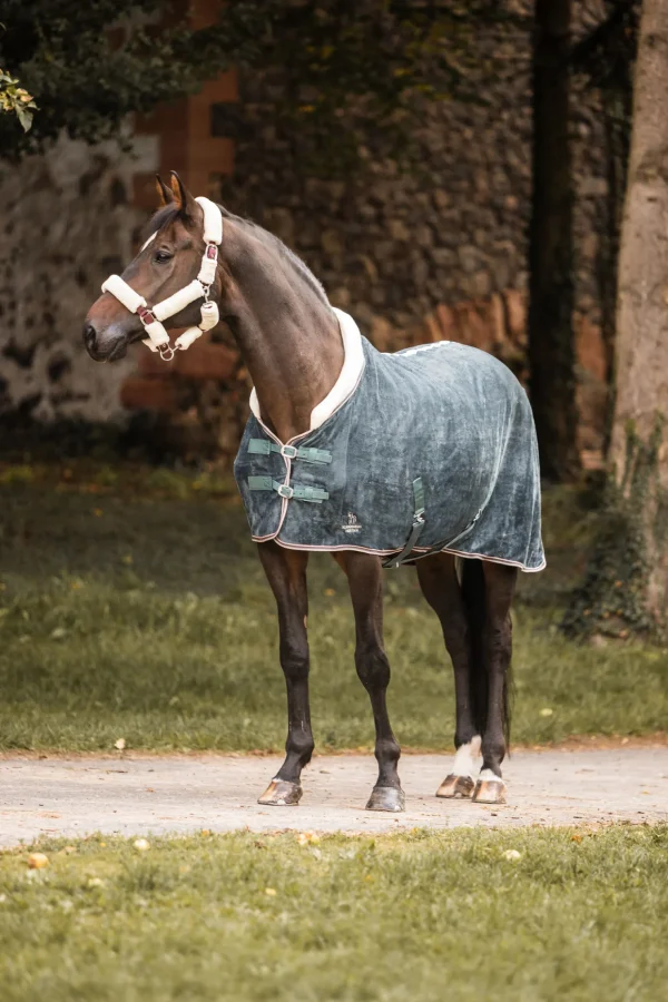 horze Leighton Teens Collection svettedekken i fleece med pelskrage* Ulldekken Og Svettedekken