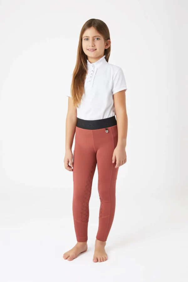horze Leighton Teens helforsterkede ridetights med silikon og varmt fôr* Ridetights