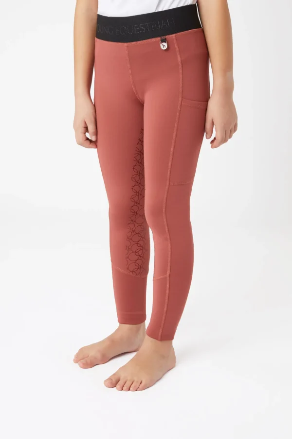 horze Leighton Teens helforsterkede ridetights med silikon og varmt fôr* Ridetights
