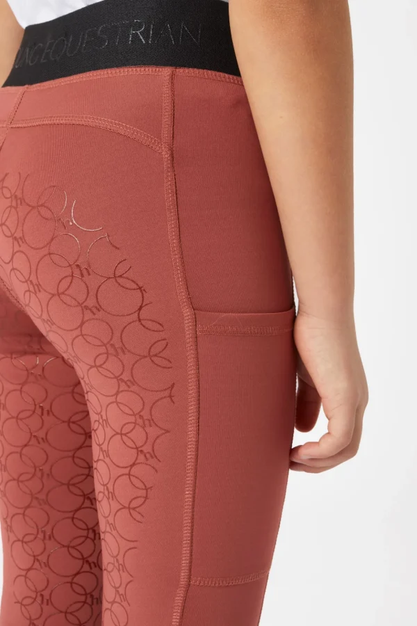 horze Leighton Teens helforsterkede ridetights med silikon og varmt fôr* Ridetights