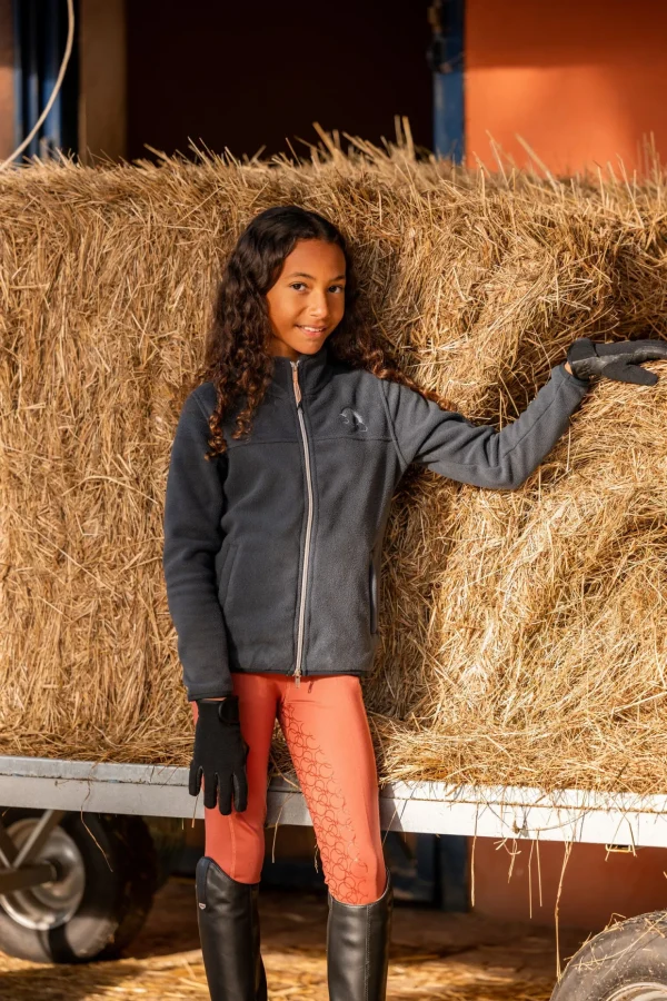 horze Leighton Teens helforsterkede ridetights med silikon og varmt fôr* Ridetights