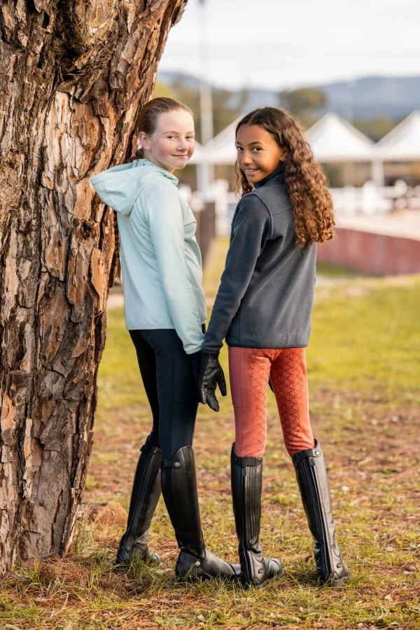 horze Leighton Teens helforsterkede ridetights med silikon og varmt fôr* Ridetights