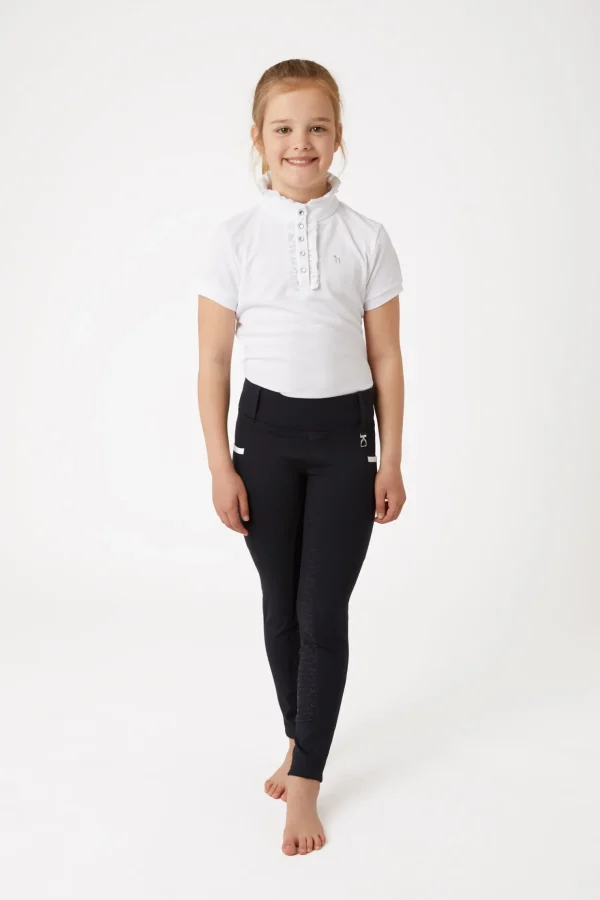 horze Lucinda tights, helforsterket med silikon, høyt liv, barn* Ridetights