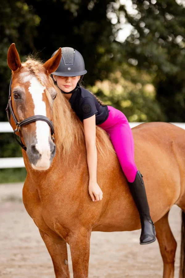 horze Madison tights, helforsterket med silikon, barn* Ridetights