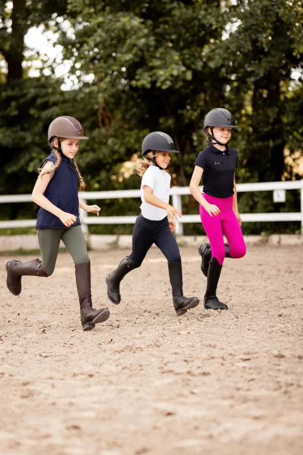 horze Madison tights, helforsterket med silikon, barn* Ridetights