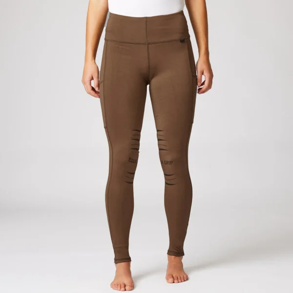 horze Ridetights, helforsterket silikon, mobillomme, dame* Ridetights