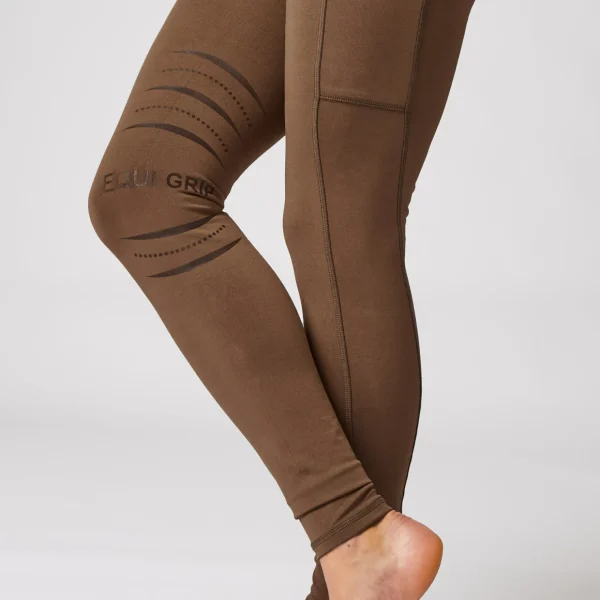 horze Ridetights, helforsterket silikon, mobillomme, dame* Ridetights
