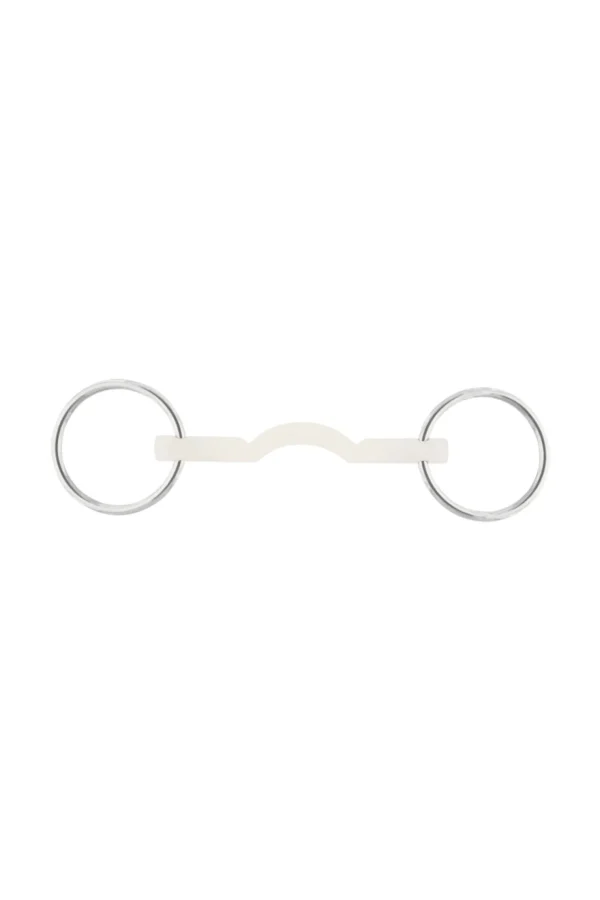 sprenger Nathe mullen mouth bitt, 15mm, myk, med port (70mm ring)* Trinsebitt