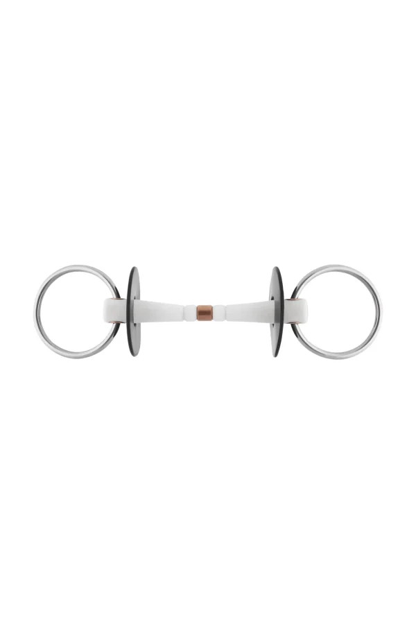 sprenger Nathe trinse 20mm, løse ringer (70 mm), fleksibel mullen mouth med midtstykke i kobber* Trinsebitt