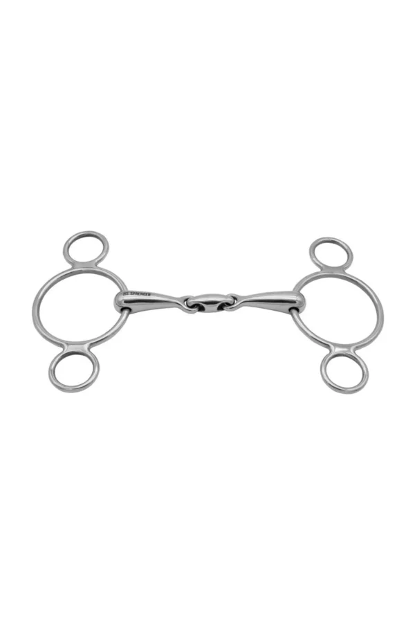 sprenger 3-ring Bit Vienna Double Jointed SS 16mm* 2- Og 3-ringsbitt