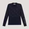 tommyhilfigerequestrian Tommy Hilfiger Equestrian Cologne Reflekterende langarmet 1/4 glidelås treningsgenser* Skjorter Og Topper