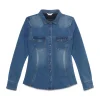 tommyhilfigerequestrian Tommy Hilfiger Equestrian Woodside Stretch Denim skjorte* Skjorter Og Topper