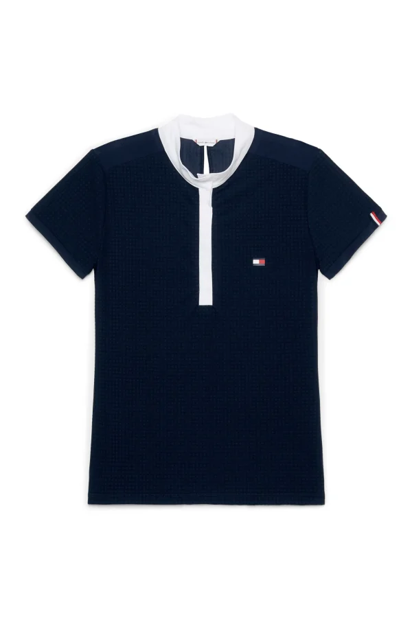 tommyhilfigerequestrian Tommy Hilfiger Equestrian Chelsea Avkjølende Polo-skjorte med korte ermer og logo* Stevne | Skjorter Og Topper