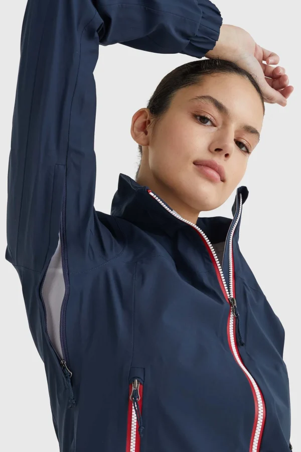 tommyhilfigerequestrian Tommy Hilfiger Equestrians Unicolor regnajakke, dame* Regntøy | Jakker Og Frakker