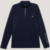 tommyhilfigerequestrian Tommy Hilfiger Equestrian 1/4 Zip Termoskjorte for menn* Rideskjorter