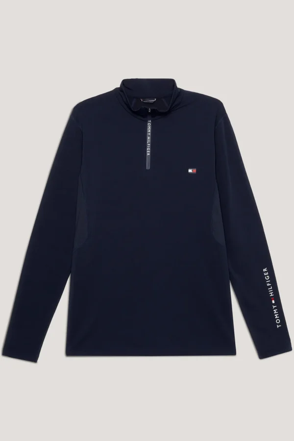 tommyhilfigerequestrian Tommy Hilfiger Equestrian 1/4 Zip Termoskjorte for menn* Rideskjorter
