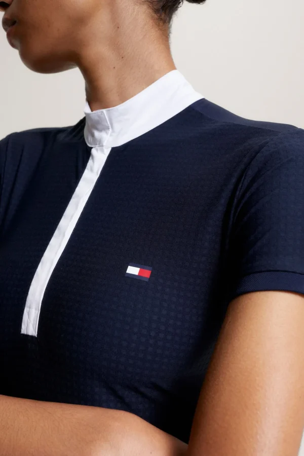 tommyhilfigerequestrian Tommy Hilfiger Equestrian Chelsea Avkjølende Polo-skjorte med korte ermer og logo* Stevne | Skjorter Og Topper