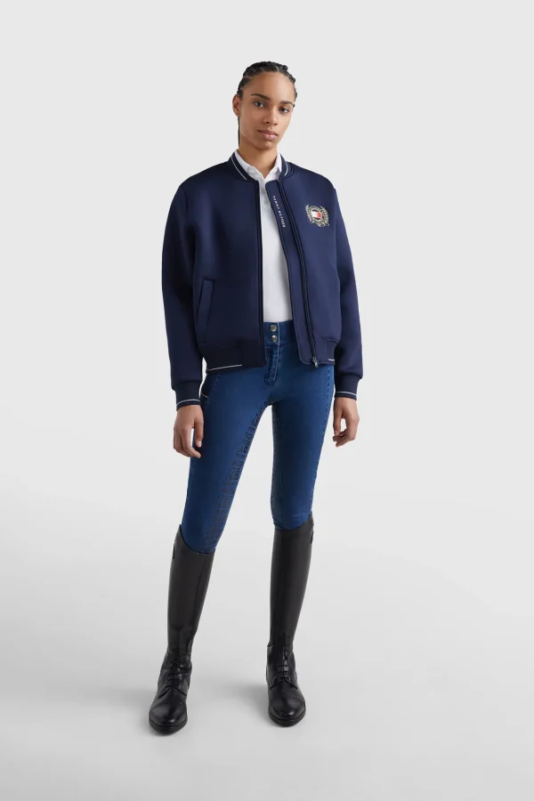 tommyhilfigerequestrian Tommy Hilfiger Equestrian Crest Bomber Sportsjakke* Jakker Og Frakker